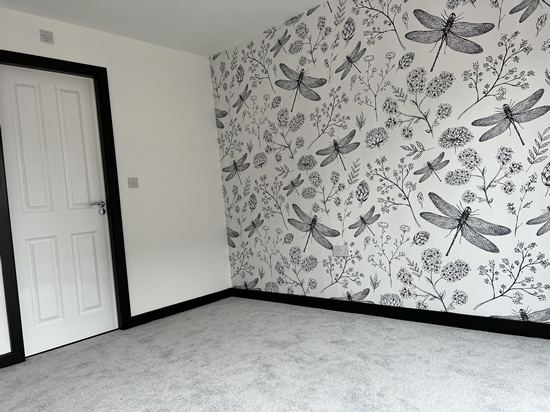 wallpapering and painting