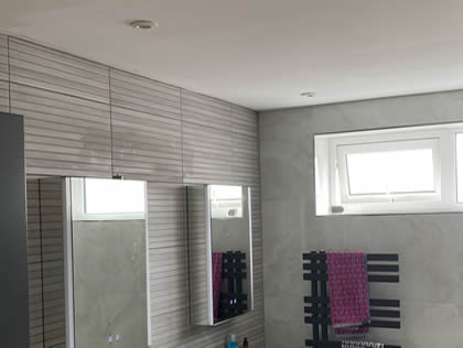 bathroom ceiling painted