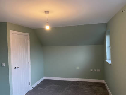 bedroom painted