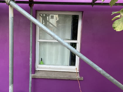 exterior painted