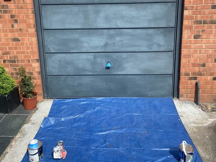 Garage Door  painted