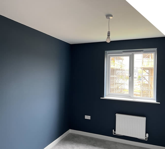 painted bedroom